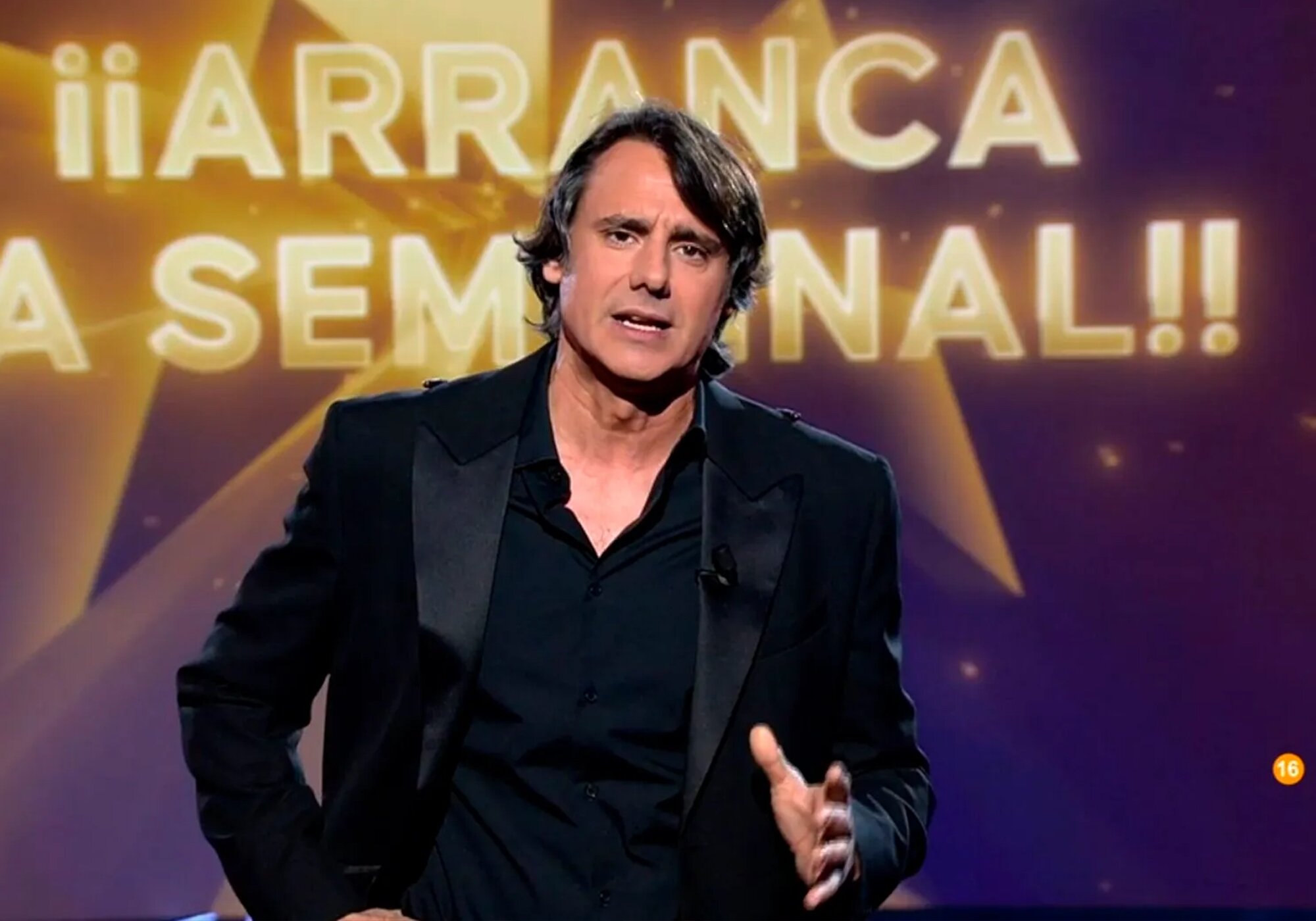 Ion Aramendi, presentando la semifinal de 'GH Dúo'