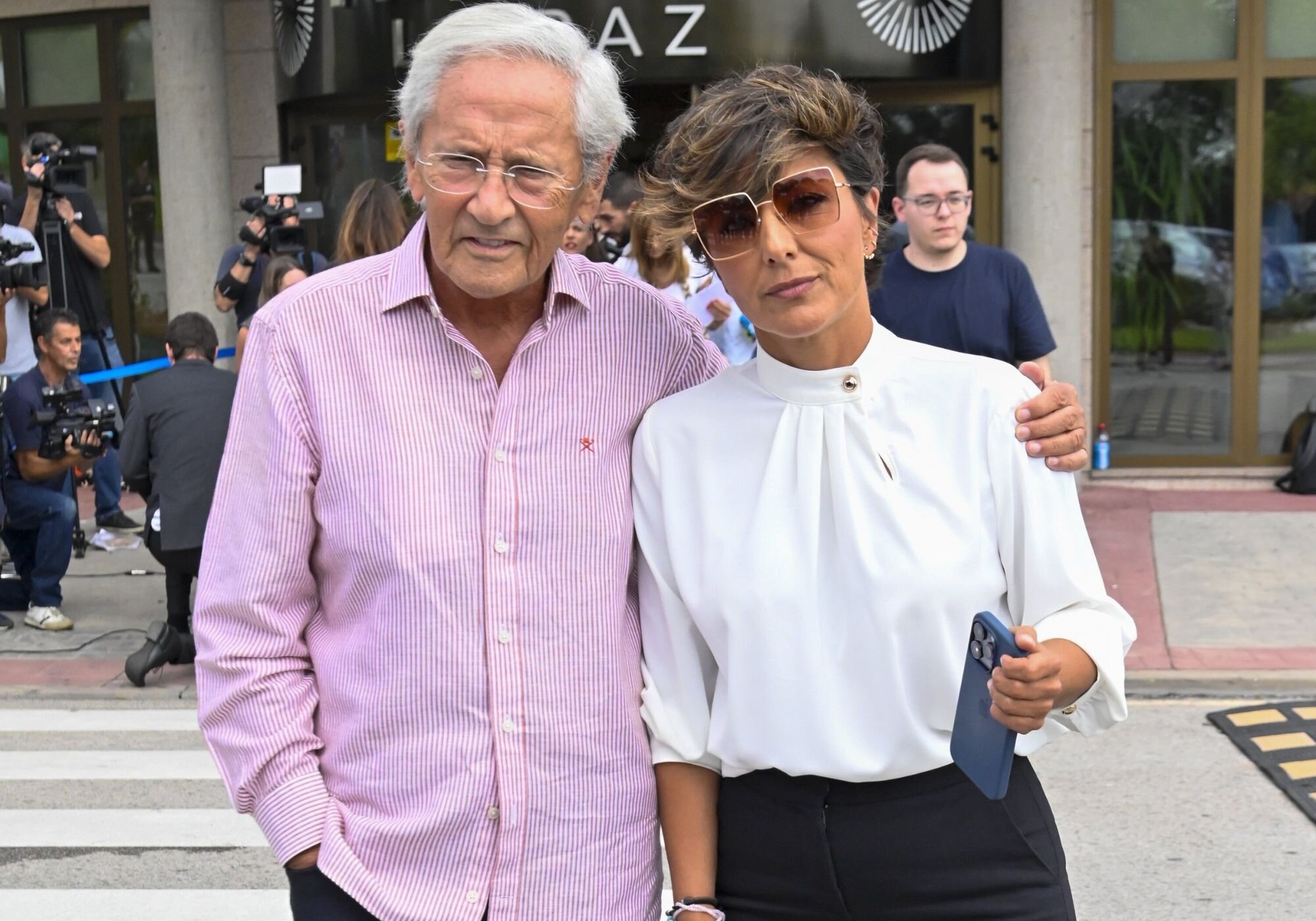 Sonsoles Ónega con su padre Fernando Ónega