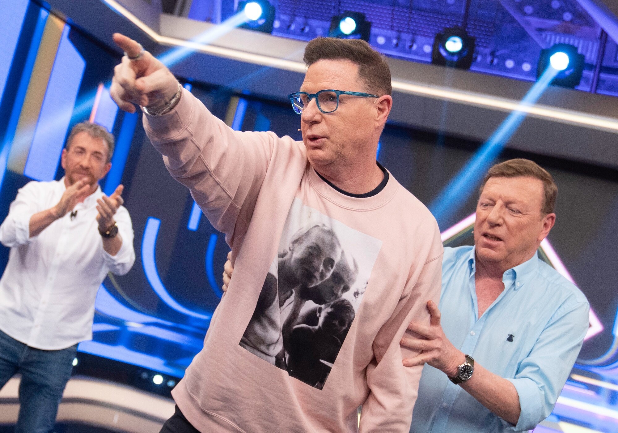 Los Morancos, en su entrada al plató de 'El hormiguero'