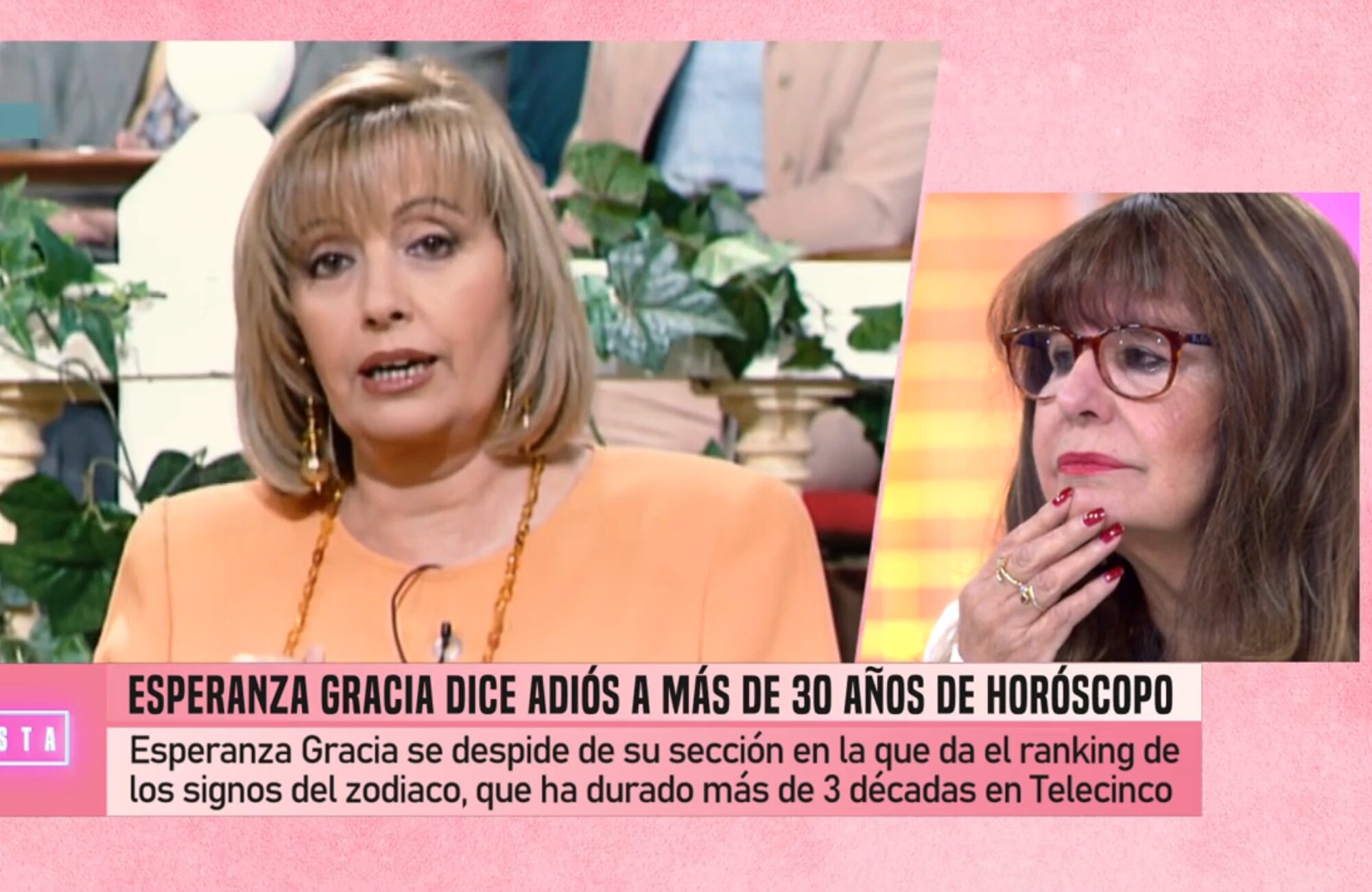 Esperanza Gracia recuerda sus mejores momentos en Mediaset durante su entrevista en 'Fiesta'