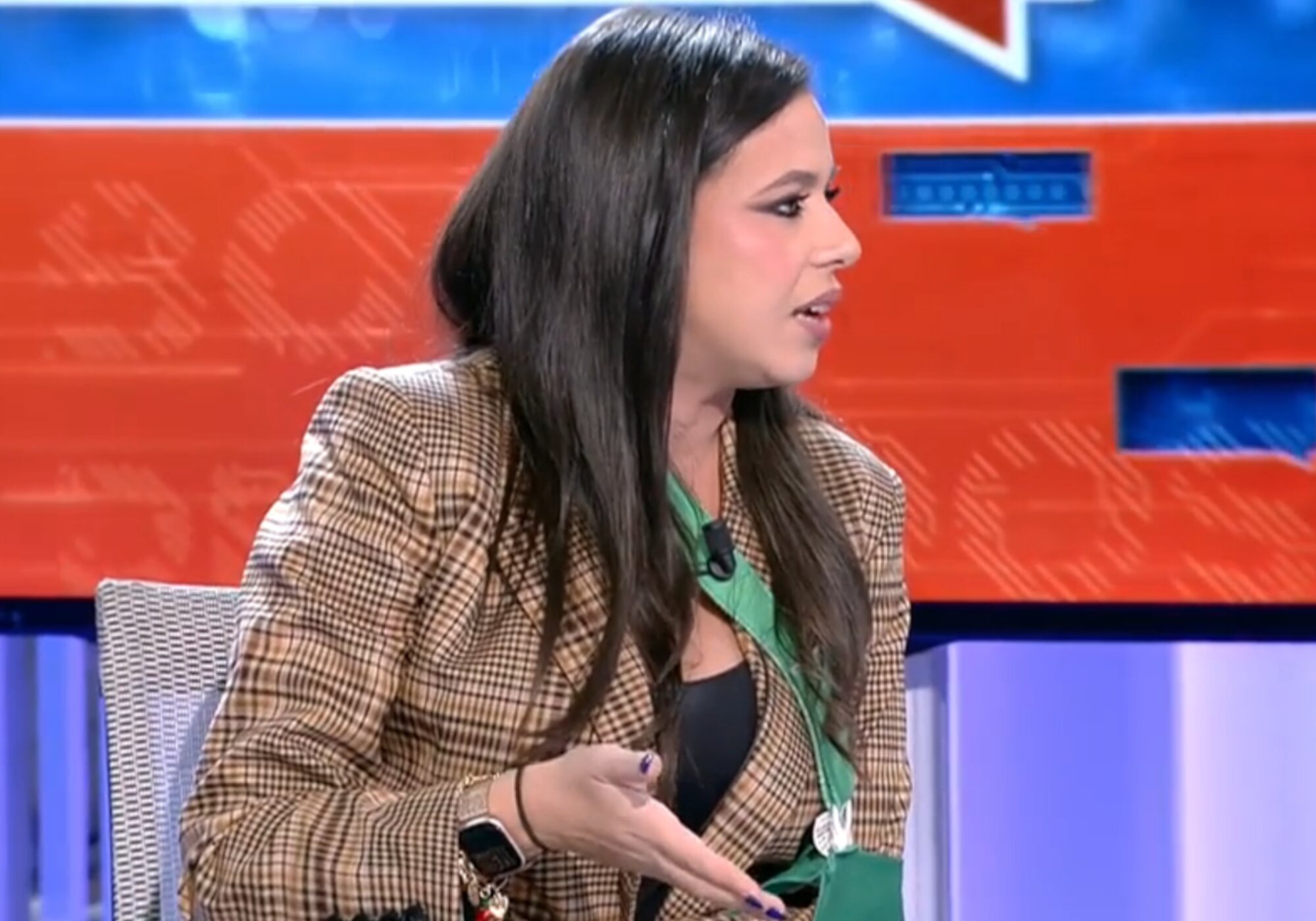 Sarah Santaolalla, justo antes de abandonar 'En boca de todos'