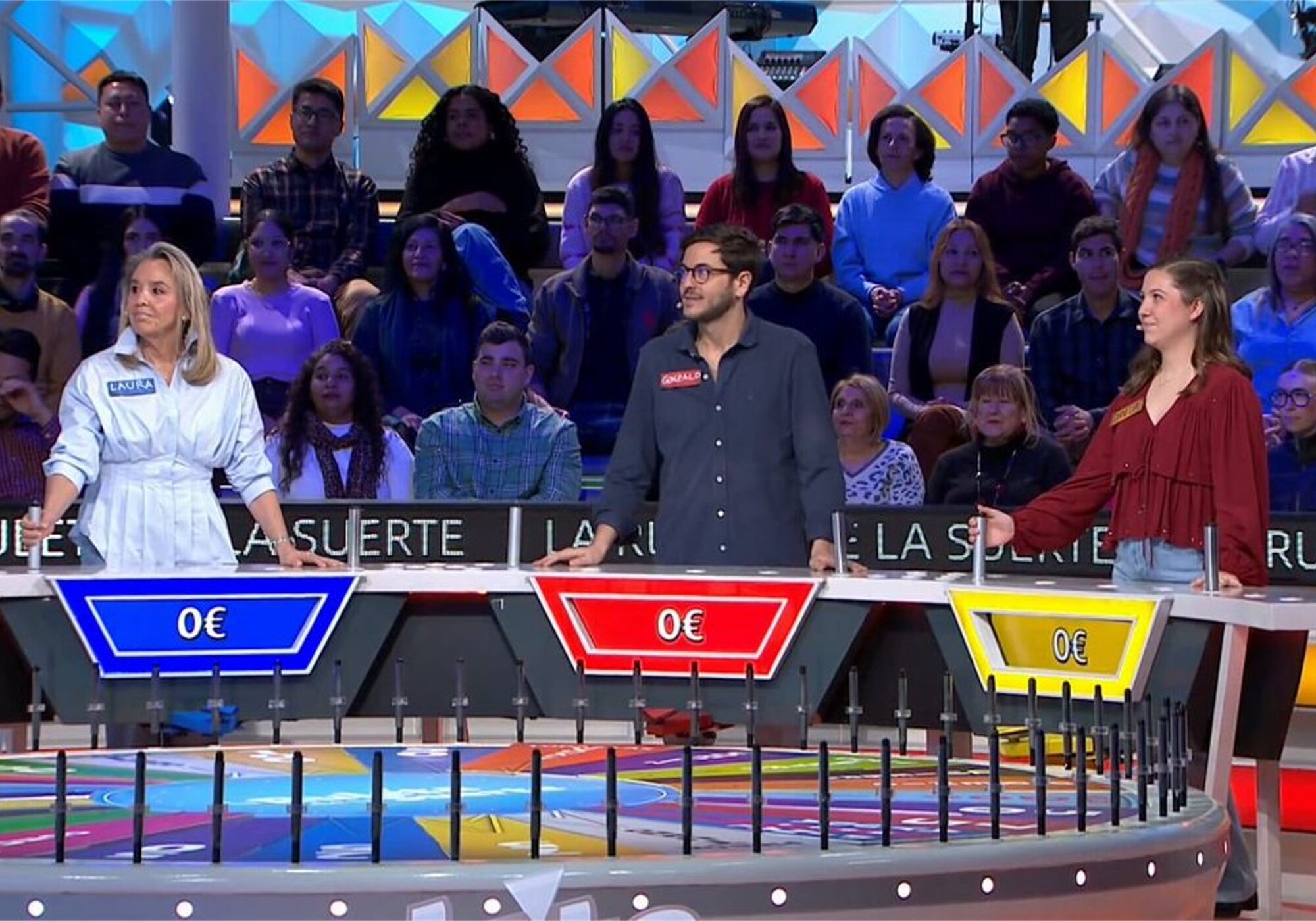 Los concursantes de 'La ruleta de la suerte' de la entrega del miércoles