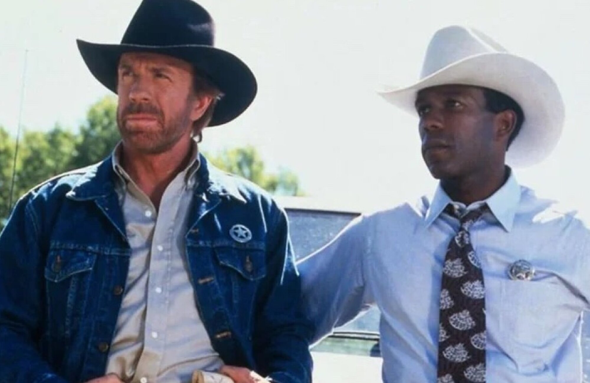 Chuck Norris junto a Clarence Gilyard Jr. en 'Walker, Ranger de Texas'