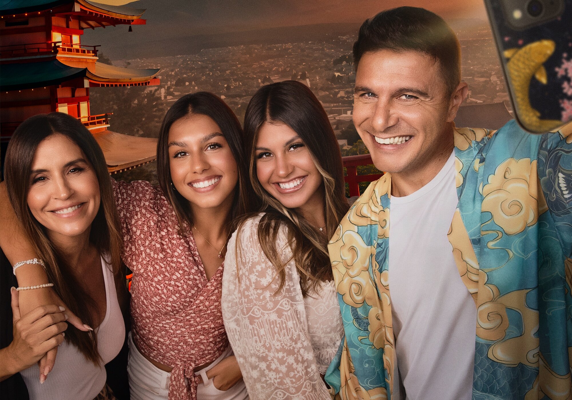 La familia Sánchez-Saborido, en 'El capitán en Japón'