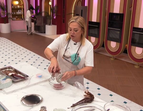 Belén Esteban se cabreó durante la primera prueba de 'Top Chef: dulces y famosos'