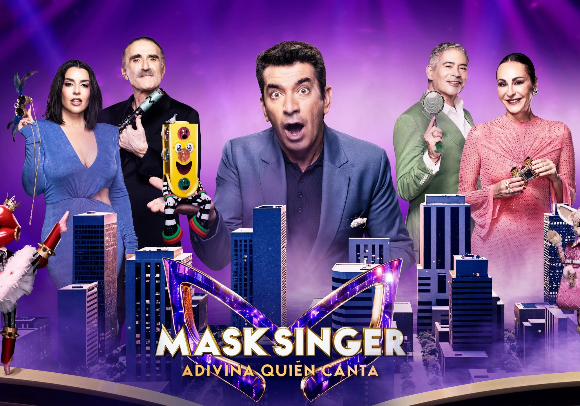 Imagen promocional del equipo de 'Mask Singer 5'