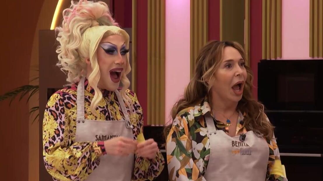 Samantha Ballentines y Benita en 'Top Chef: Dulces y famosos'