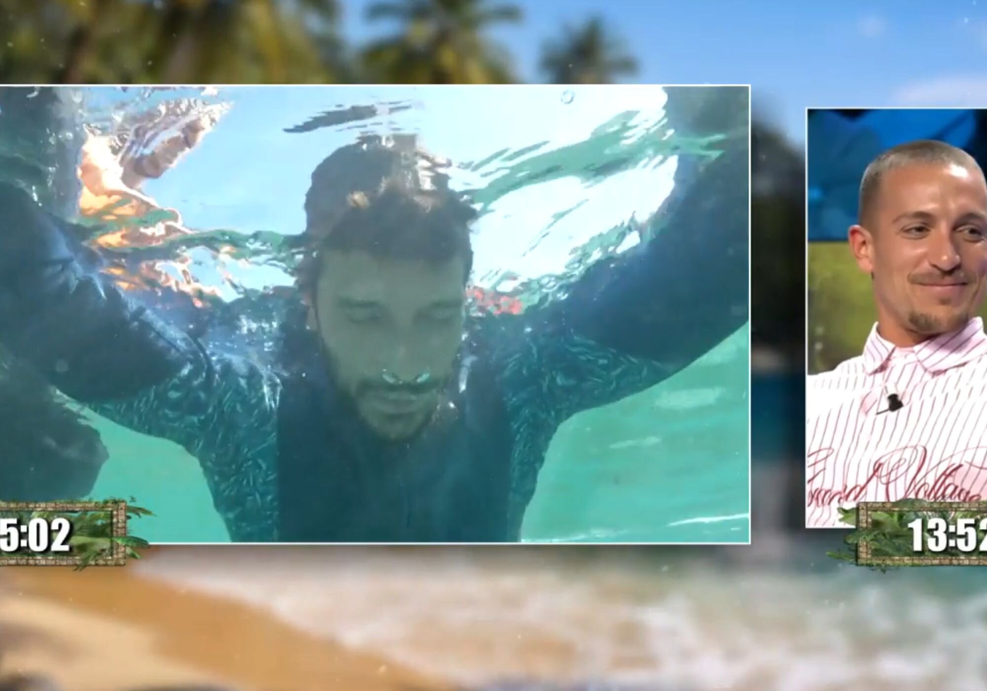 Jaime Astrain desbancó a Rubén Torres y se hizo con el récord histórico de apnea de 'Supervivientes'