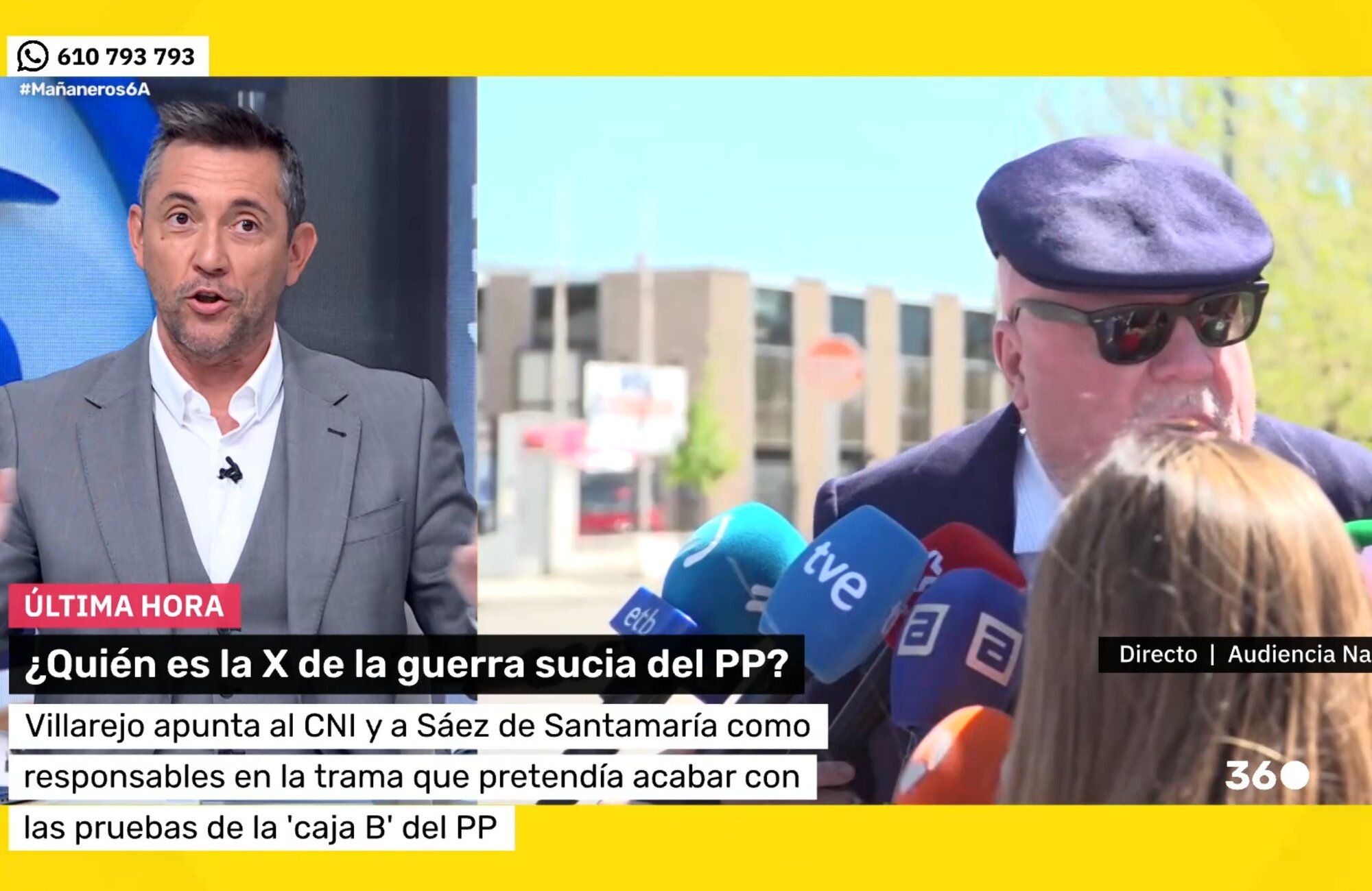 Javier Ruiz responde al excomisario Villarejo en 'Mañaneros 360'