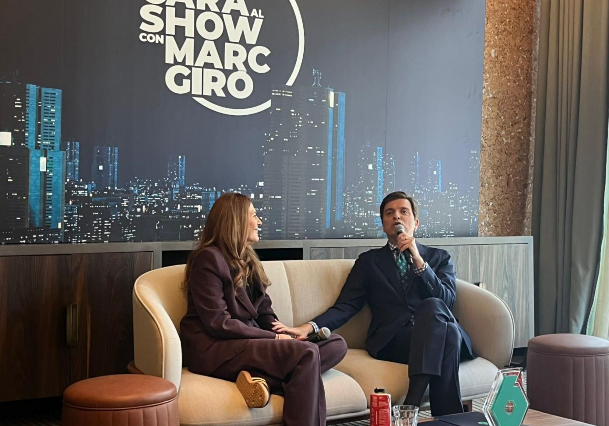 Marc Giró y Carmen Ferreiro en la rueda de prensa de 'Cara al show'
