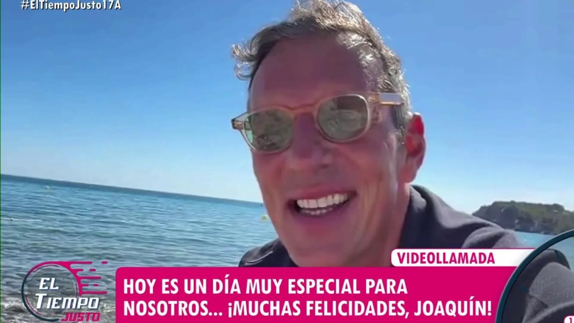 Joaquín Prat celebró su cumpleaños conectando con 'El tiempo justo'