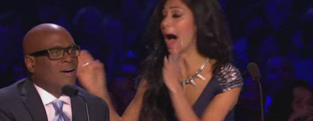 Nicole Sherzinger escandalizada al ver a Geo Godley desnudo en 'The X Factor'