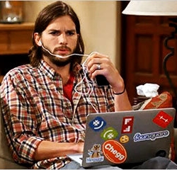 Ashton Kutcher y Foursquare