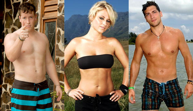 Tanya Cooley y los concursantes Evan Starkman y Kenneth Santucci