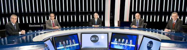 Los cinco asistentes al debate a cinco de TVE