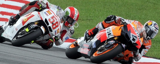 Los motoristas Marco Simoncelli y Andrea Dovizioso