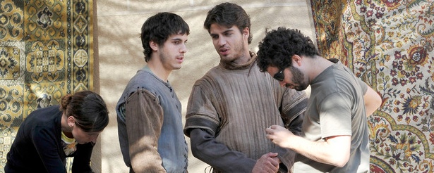 Maxi Iglesias y Adrián Expósito en el rodaje de &#39;Toledo&#39;