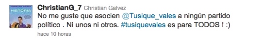 Christian Gálvez en Twitter