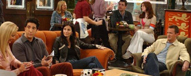Imagen de los protagonistas de 'Friends' en el Central Perk