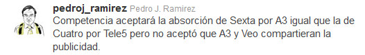 Pedro J. Ramírez habla sobre la fusión de Antena 3 y laSexta
