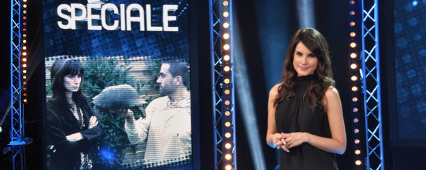 La presentadora en el plató