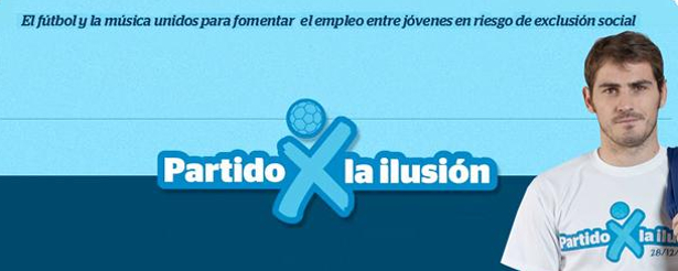 Cartel del partido benéfico "Partido x la ilusión"