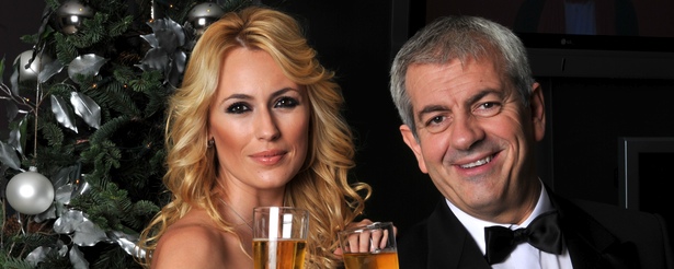 Carolina Cerezuela y Carlos Sobera en las Campanadas 2011 de Antena 3