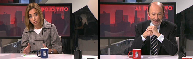 Chacón y Rubalcaba en &#39;Al rojo vivo&#39;