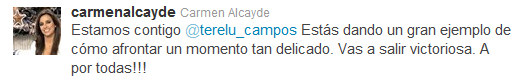 Carmen Alcayde apoya a Terelu Campos