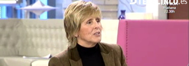 Mercedes Milá durante su intervención en 'El programa de Ana Rosa'