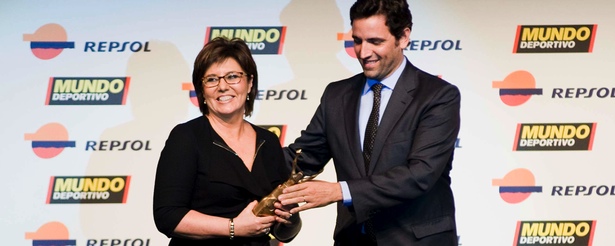 María Escario recoge su premio