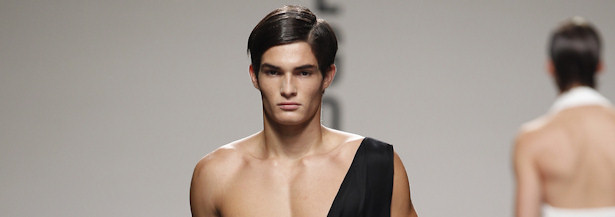 Modelo en la Madrid Fashion Week en 2011