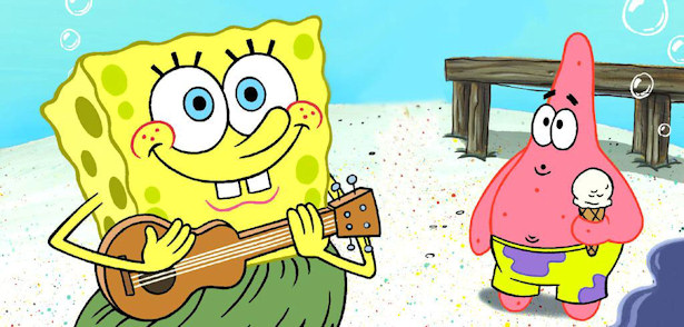 'Bob Esponja' y su amigo en una escena de la serie animada de Nickelodeon y Clan