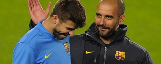 Piqué y guardiola