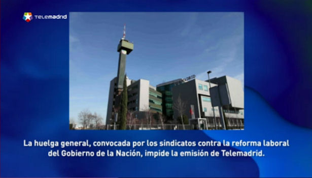 Huelga general del 29 de marzo de 2012 en Telemadrid