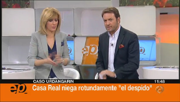 Susanna Griso y Albert Castillón en &#39;Espejo Público&#39; durante la huelga general del 29M