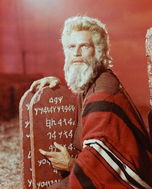 Charlton Heston en &quot;Los diez mandamientos&quot;.