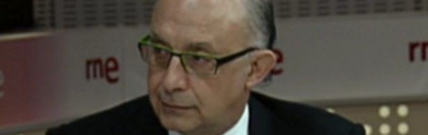 Cristóbal Montoro durante su entrevista con Juan Ramón Lucas.