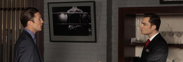 Desmond Harrington y y Ed Westwick en la quinta temporada de 'Gossip Girl'.