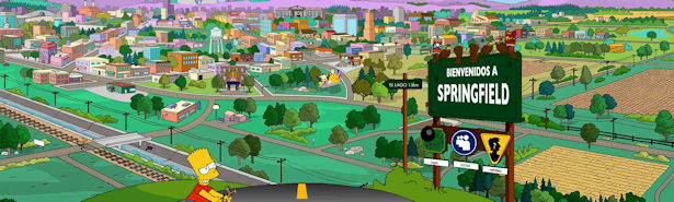 Bart Simpson es uno de los habitantes del imaginario Springfield de Matt Groening.
