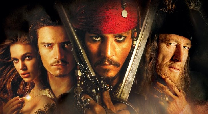 Los protagonistas de "Piratas del Caribe"