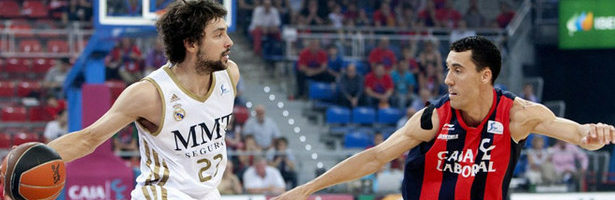 Llull y Prigioni se vieron las caras en el encuentro entre el Caja Laboral y el Real Madrid.