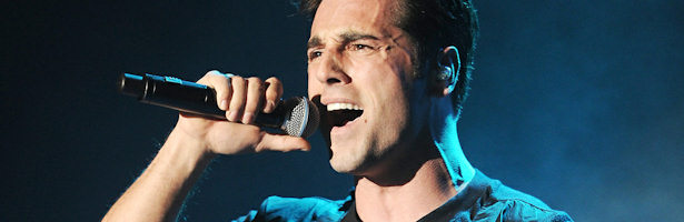 David Bustamante durante uno de sus conciertos en marzo.