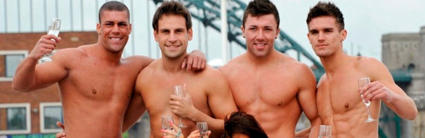 Los chicos de 'Geordie Shore' lucen torso en una imagen promocional.