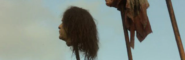 Cabeza cortada de George Bush en 'Juego de tronos'.