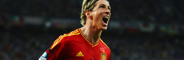 Fernando Torres tras marcar el tercer gol en la final de la Eurocopa 2012