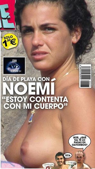 Noemí Merino, desnuda en la portada de &#39;Salvame&#39;