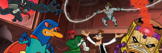 Escena de 'Phineas y Ferb: Misión Marvel'
