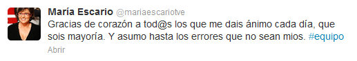 María Escario Twitter
