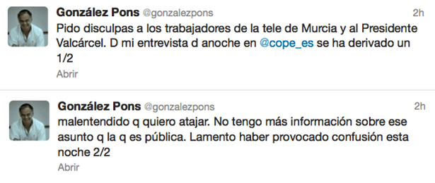 González Pons en Twitter